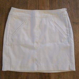 Banana Republic White Skirt